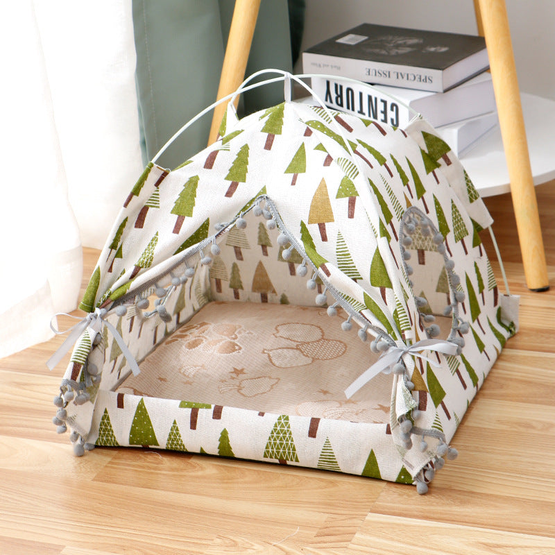 Cozy Enclosed Cat Tent Bed for Peaceful Sleep