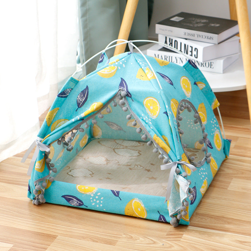 Cozy Enclosed Cat Tent Bed for Peaceful Sleep