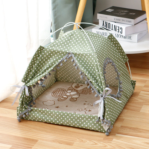 Cozy Enclosed Cat Tent Bed for Peaceful Sleep