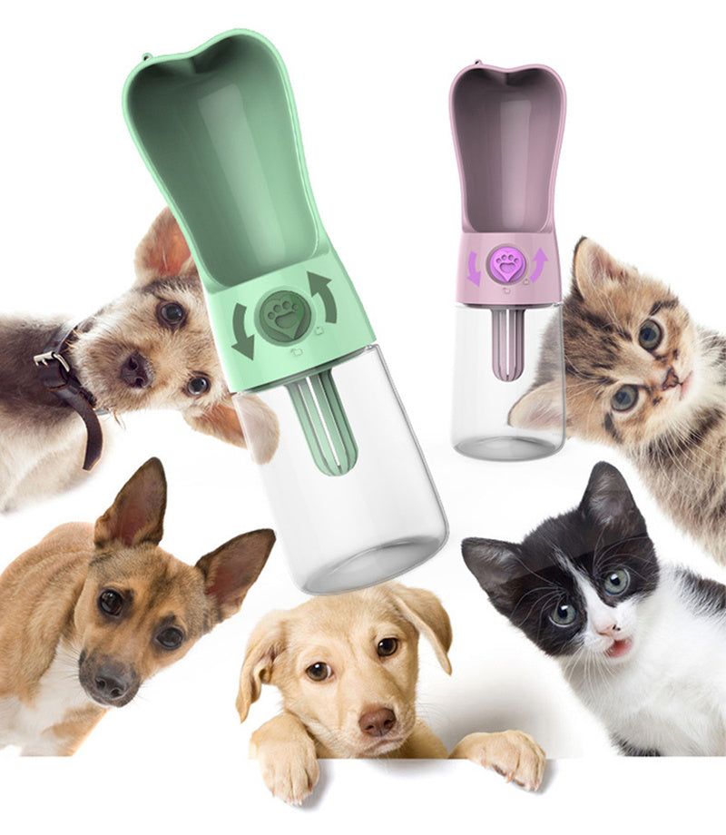 Portable Pet Water Bottle for Walks and Trips
