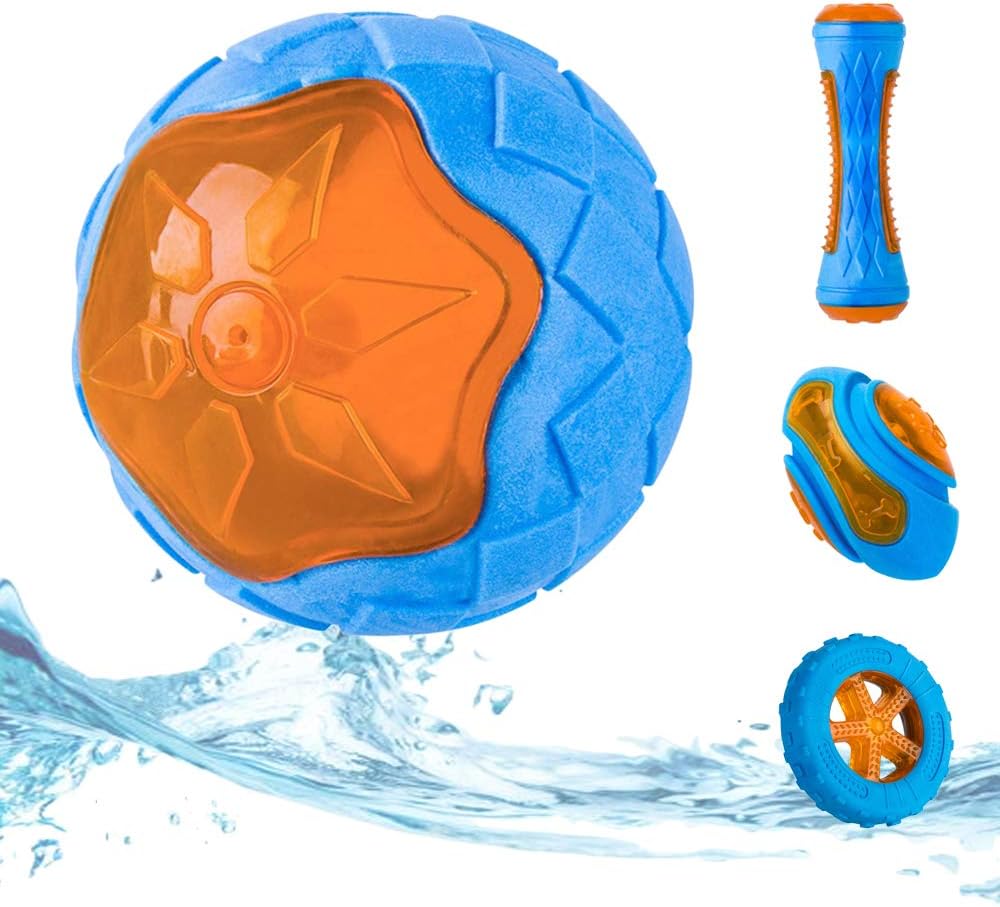 Floating Squeaky Dog Toy for Pool and Beach