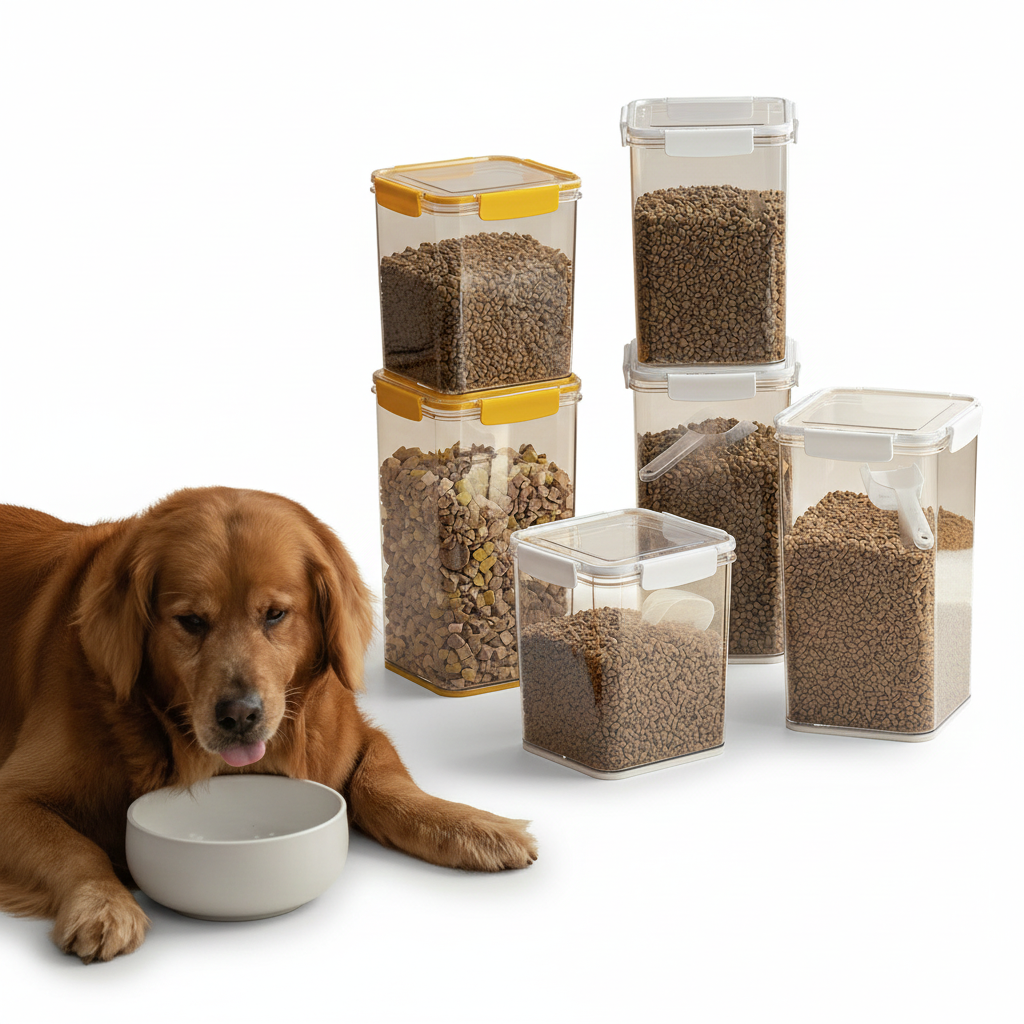 Sealed Dog & Cat Food Container for Freshness