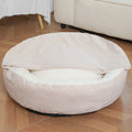 Cozy Orthopedic Dog & Cat Bed with Hooded Blanket